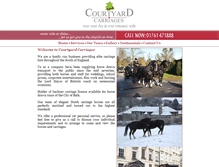 Tablet Screenshot of courtyardcarriages.com